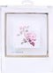 Thea Gouverneur - Borduurpakket met telpatroon - 412 - Voorgesorteerde DMC Garens - Rosa Leersum Roos - Linnen - 44cm x 44cm