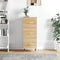 vidaXL - Dressoir - 34,5x34x90 - cm - bewerkt - hout - sonoma - eiken