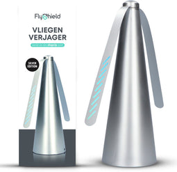FlyShield Vliegenverjager - Anti Vliegen Ventilator - USB - Zilver