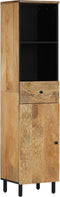 vidaXL - Badkamerkast - 38x33x160 - cm - massief - mangohout