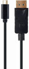 Gembird A-CM-DPM-01 - USB-C naar DisplayPort Adapter - 4K 60 Hz - Zwart