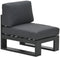 Garden Impressions Cube midden element - aluminium - carbon black - teak look