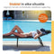 Goliving Ligbed - 5 Standen - 188 x 56 x 29 cm - Inklapbaar Zonnebed - Zwart