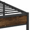 vidaXL - Bedframe - zonder - matras - hout - gerookt - eikenkleurig - 140x200 - cm