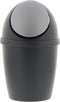 Sunware Tiglio tafelafvalbak - 1.5L - met swing deksel - zwart/zilver