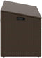 vidaXL - Tuinbox - 110x50x58 - cm - poly - rattan - bruin