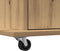 vidaXL - Podium - met - Wielen - Artisan - Eiken - Geengineerd - Hout