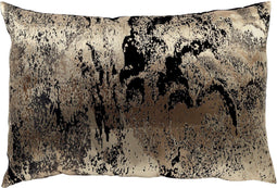 Dutch Decor HEATHER - Kussenhoes 40x60 cm - Raven - zwart - met rits - zonder binnenkussen