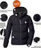 meisjes Gewatteerd jack/winterjack met capuchon KOW 357 GRLS QLTD JCKT, schwarz blau, 140, 42150-000