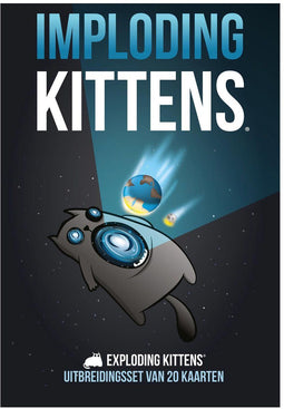 Exploding Kittens Imploding Kittens - Uitbreiding kaartspel - 20 nieuwe kaarten en Cone of Shame