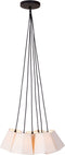SVJ Hanglamp 6-hoek - 60 x 50 x 16 cm - Katoen - Creme - Set van 6