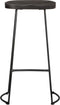 vidaXL - Barkrukken - 2 - st - zwart - 45x40x78 - cm - massief - mangohout