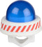 TOM - Sirene met licht - 6,5 cm - blauw/wit