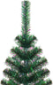 vidaXL - Kunstkerstboom - met - iriserende - uiteinden - 150 - cm - PVC - groen