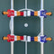Cougar Scorpion Kick Voetbaltafel Opklapbaar in Zwart - Tafelvoetbal tafel incl. 2 ballen en scoreteller - Indoor voetbal tafel van 126x61x80cm
