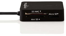 Nedis CRDRU2300BK - Geheugenkaartlezer - USB 2.0 - Zwart