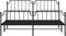 vidaXL - Bedframe - met - hoofd- - en - voeteneinde metaal - zwart - 180x200 - cm