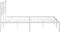 vidaXL - Bedframe - met - hoofdbord - metaal - wit - 180x200 - cm
