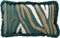 Dutch Decor MISSOURI - Sierkussen met patroon 30x50 cm Sagebrush Green - groen - Inclusief binnenkussen