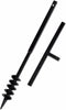 vidaXL - Grondboor - met - handvat - en - schroefkop - (dubbele - schroef) - 80 - mm - (zwart)