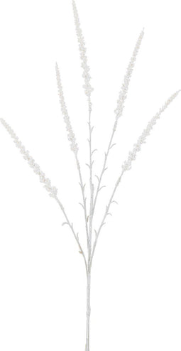 J-Line decoratie Tak Astilbe 5 Delig - kunststof - wit - 24 stuks