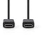 Nedis N CCGP64750BK10 - USB 3.1 Kabel - Type C - 1 m - Zwart