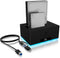 ICY BOX IB-127CL-U3 - Docking- en kloonstation - USB 3.0 5 Gbit/s 2 bays - Zwart