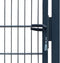 vidaXL - Poort - dubbelstaafmat - (enkel) - 106x190 - cm - antracietgrijs