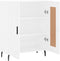vidaXL - Dressoir - 69,5x34x90 - cm - bewerkt - hout - wit