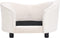 vidaXL - Hondenbank - 69x49x40 - cm - pluche - en - kunstleer - crèmekleurig