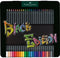 Faber-Castell kleurpotloden - Black Edition - 24 stuks in blik - FC-116425