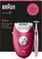 Braun Silk·épil 3 3-202 - Epilator Met Snoer - Massageroller - Framboos