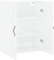 vidaXL - Wandkast - 69,5x34x90 - cm - bewerkt - hout - hoogglans - wit