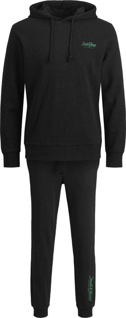 JACK&JONES JACCHAP & CHIP SWEAT SET - Heren trui en joggingbroek - Zwart