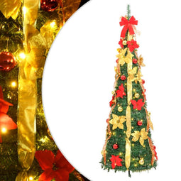 vidaXL - Kunstkerstboom - pop-up - 50 - LED's - 120 - cm - groen