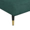 vidaXL - Chaise - longue - fluweel - donkergroen