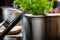 DUCQ Downdraft - kookpan 20 cm - RVS - 3-ply - glazen deksel