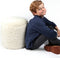 Wild & Soft Poef large Schaap - Super zacht - Ø32xH35cm - Wit