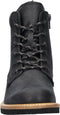 Ecco Elaina - Dames veterboot - Hoogwaardig nubuckleer - Zwart - Maat 37