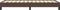 vidaXL - Bedframe - kunstleer - bruin - 90x200 - cm