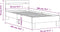 vidaXL - Bedframe - met - hoofdbord - en - LED-verlichting - zwart - 90x200 - cm