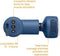 Medisana MG 600 - Massage gun - Hot & cold functie - Steenblauw