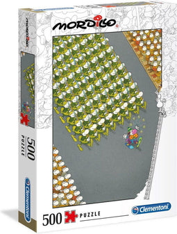 Clementoni Legpuzzel - Mordillo Puzzel Collectie - The March - 500 Stukjes, puzzel volwassenen
