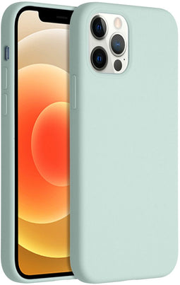 Accezz Liquid Silicone Backcover - iPhone 12 (Pro) - Schokabsorberend - Blauw