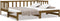 vidaXL - Slaapbank - uitschuifbaar - grenenhout - honingbruin - 2x(90x190) - cm