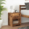 vidaXL - Nachtkastje - met - lade - 40x34x50 - cm - oud - houtkleurig