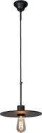 Atmooz - Hanglamp Jacob - Industrieel - Woonkamer / Slaapkamer / Eetkamer - Plafondlamp - Zwart - Hoogte 130cm - Metaal
