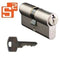 S2 veiligheidsprofielcilinder S6 30/30 SKG 2, dubbele cilinder (4 stuks, gelijksluitend)