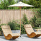 vidaXL - Crème - Witte - Tuinparasol - 180x230 - cm - Bamboe