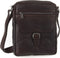Leren A5 Crossbodytas met tabletvak - Nebraska - Donkerbruin